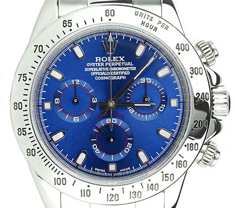 rolex daytona stainless steel blue dial|Rolex daytona value chart.